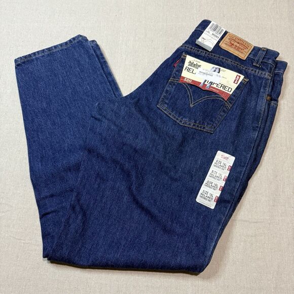 NWT Levi's 550 Women Denim Jeans Sz 16L Relaxed Fit Tapered Stonewash Cotton VTG - Picture 1 of 6